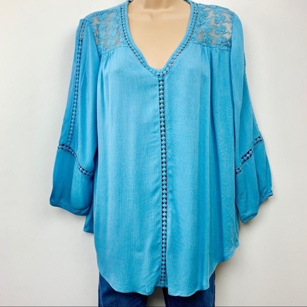 JohnPaulRichard Blue Top Blouse‎